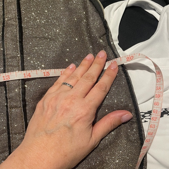 Victoria's Secret Glitter Gold Tote Bag - Picture 8 of 11